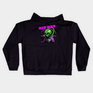 hip hop alien Kids Hoodie